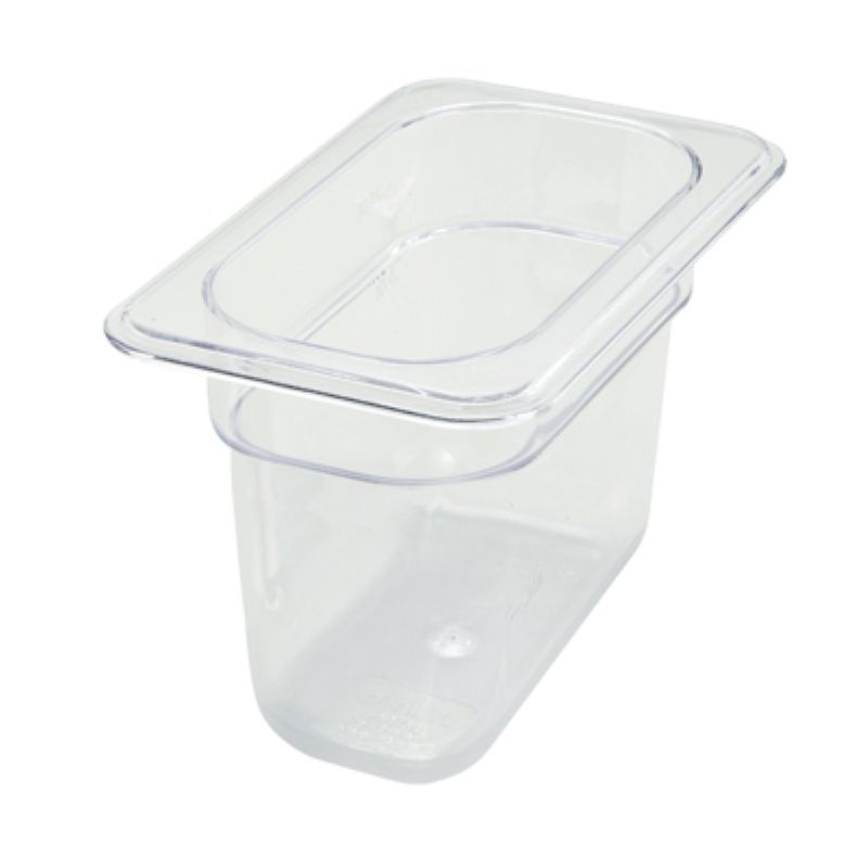 PAN FOOD POLY CLR 1/9 SZ 6" DEEP NSF
