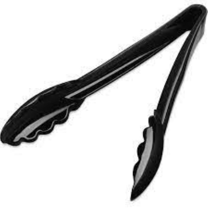 TONG UTILITY BLACK SCALLOPED PLST 9