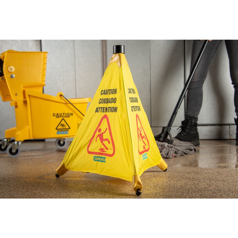 CONE CAUTION POP UP TRIANGLE 18X20