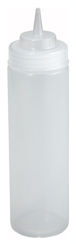 BOTTLE SQUEEZE WIDE MOUTH CLR 16 OZ