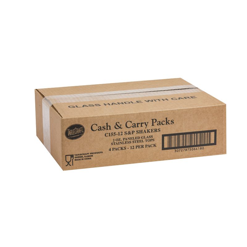 SHAKER SALT & PEPPER PANEL C&C 2 OZ