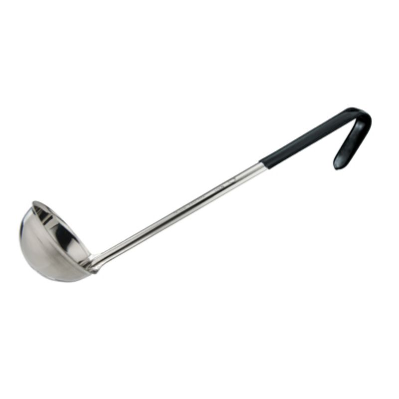 LADLE 4 OZ S/S BLACK HANDLE