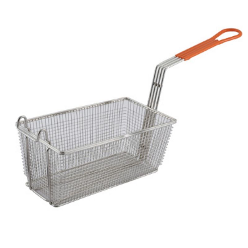 BASKET FRYER 12X6X5 ORANGE HANDLE