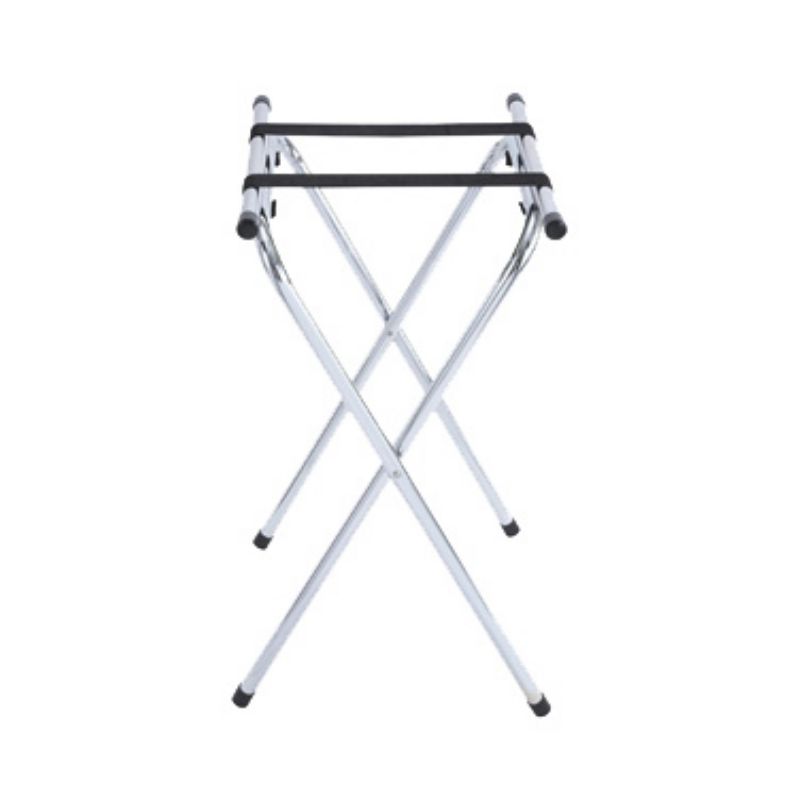 STAND TRAY FOLDING CHROME 31"H