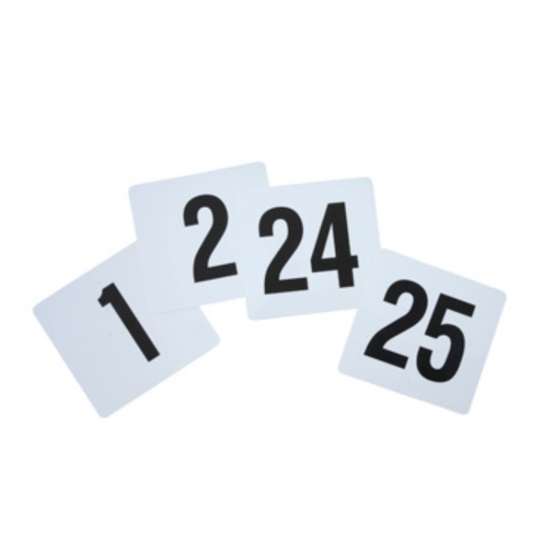 NUMBER SET FOR TABLE 1-25 4x3-3/4