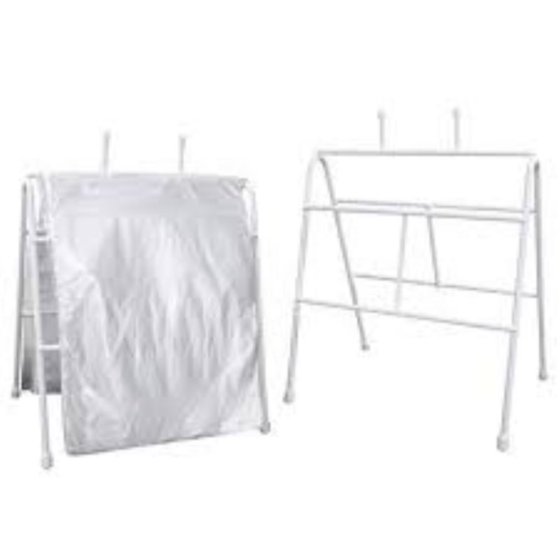 RACK SADDLE BAG WIRE WHITE