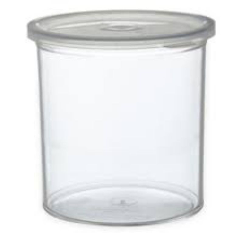 CROCK W/LID CLEAR 1.2 QT