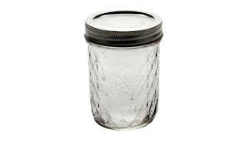 JAR MASON CRYSTAL BALL REG MOUTH 8OZ