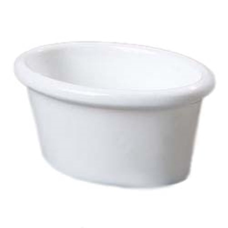 RAMEKIN OVAL WHITE 2 OZ