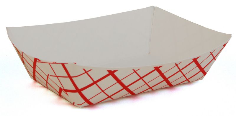 TRAY PAPER FOOD PLAID 2 LB