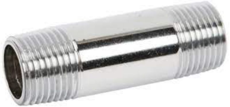 NIPPLE CHROME 3/8X2 MALE THREADS