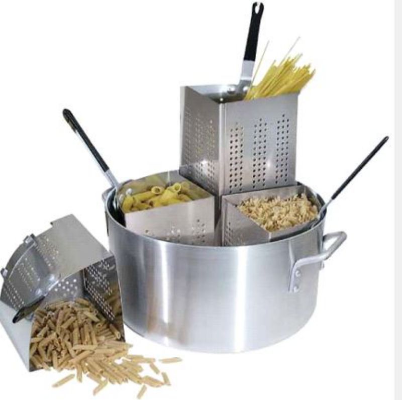 COOKER PASTA ALUM W/4 S/S INSET 20QT