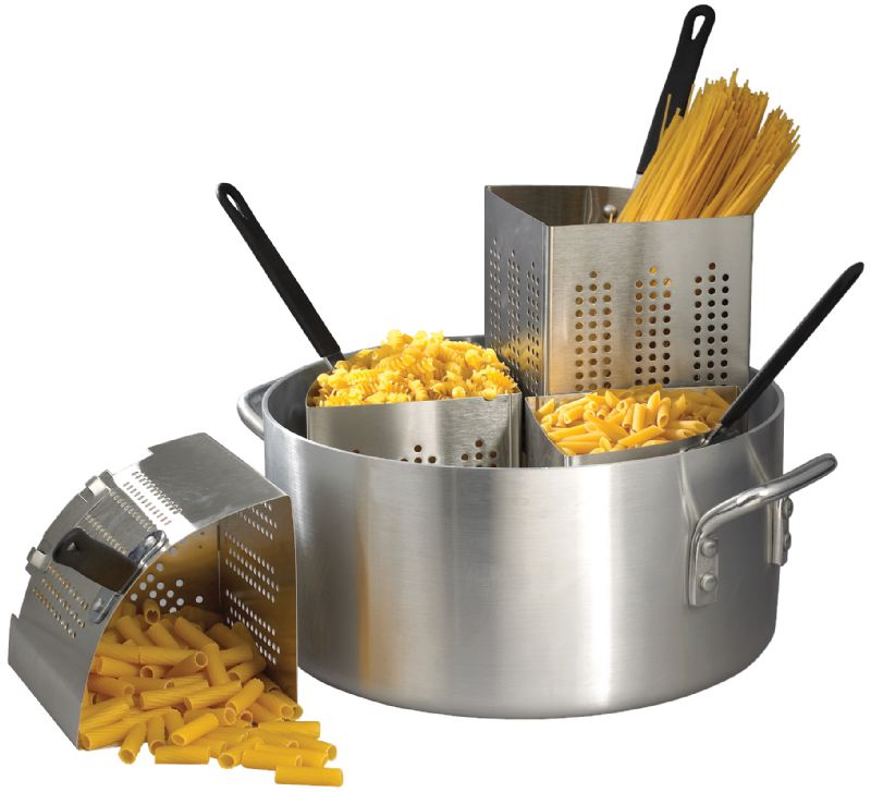 COOKER PASTA ALUM W/4 S/S INSET 20QT