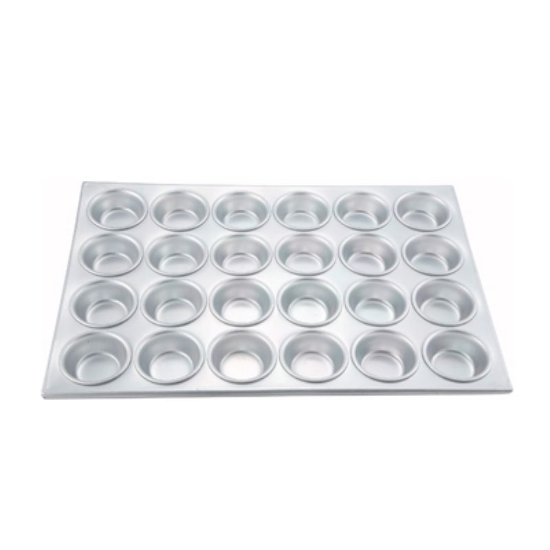 PAN MUFFIN ALUMINUM 3 OZ 24 CUP