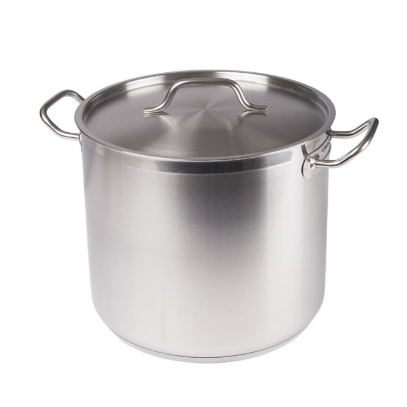POT STOCK S/S INDUCTION W/CVR 20 QT