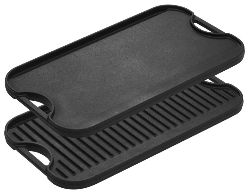 GRIDDLE CAST IRON LODGE 20X10.44