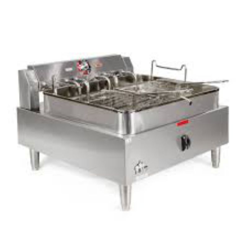 FRYER MAX 30# CTR TWIN BASKETS 24