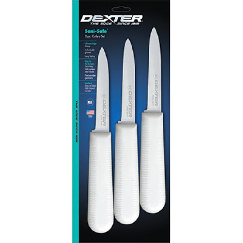 KNIFE PARING WHITE 3.25" 3 PACK