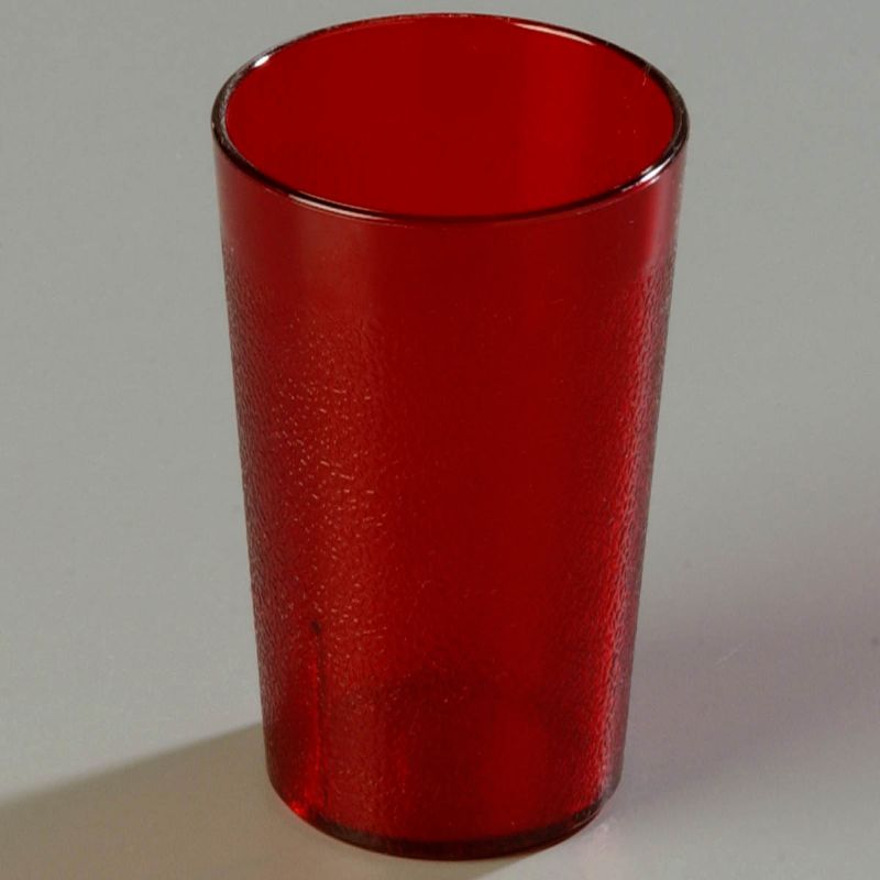 TUMBLER PLASTIC STACKABLE RUBY*12 OZ