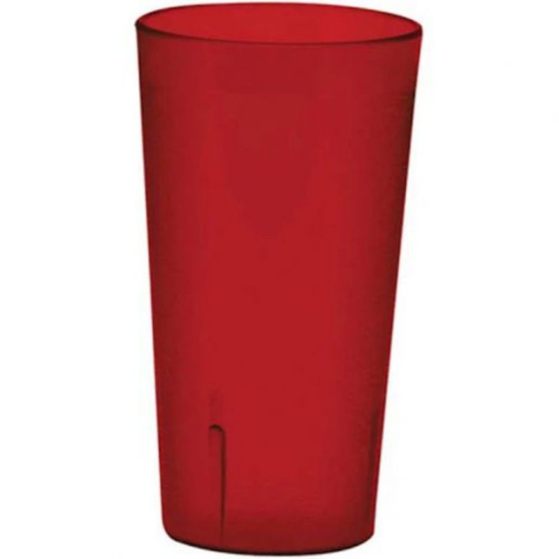 TUMBLER RED PEBBLED 8 OZ