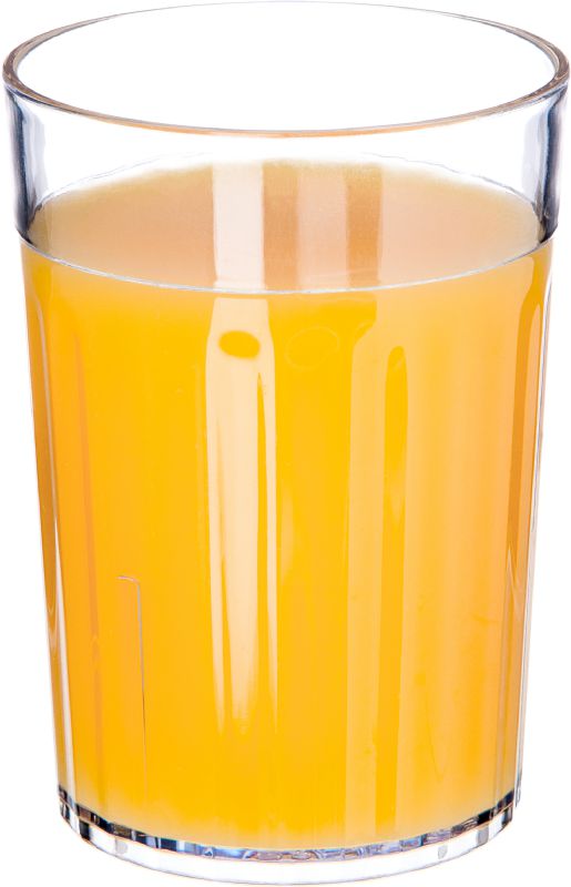 TUMBLER FLUTED CLEAR PLASTIC 10 OZ