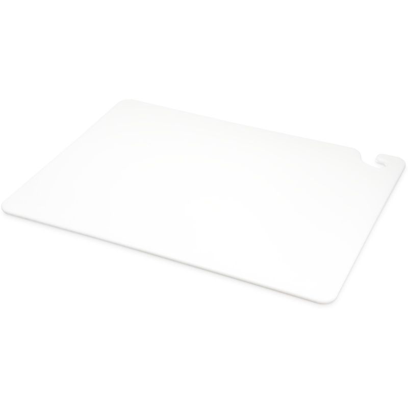 CUTTING BOARD WHITE W/HOOK 18X24X1/2