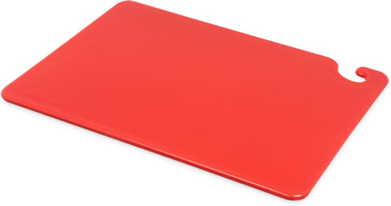 CUTTING BOARD RED (MEAT) 20X15X1/2