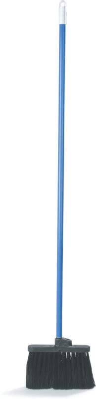 BROOM SHORT STIFF BLACK BRISTLES