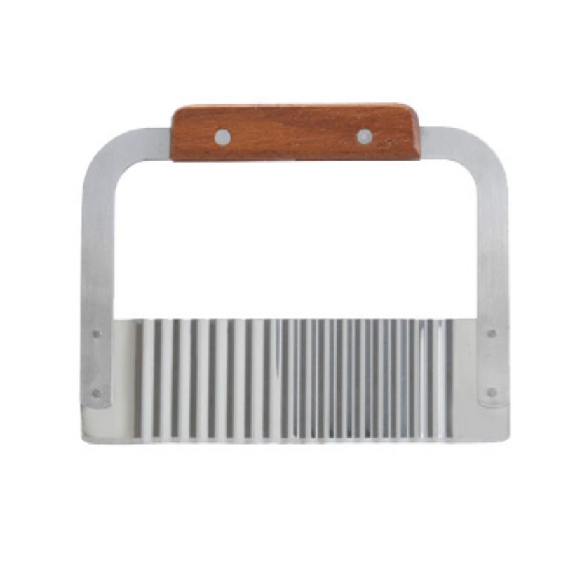 GARNISHER SERRATOR S/S W/WOOD HANDLE