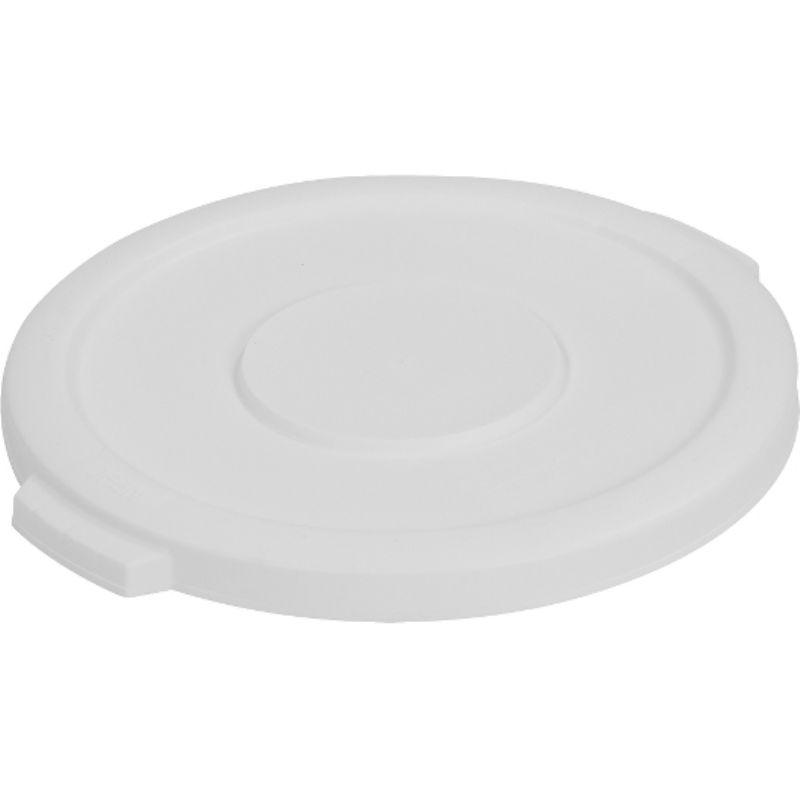LID TRASH CONTAINER BRONCO ROUND WHT