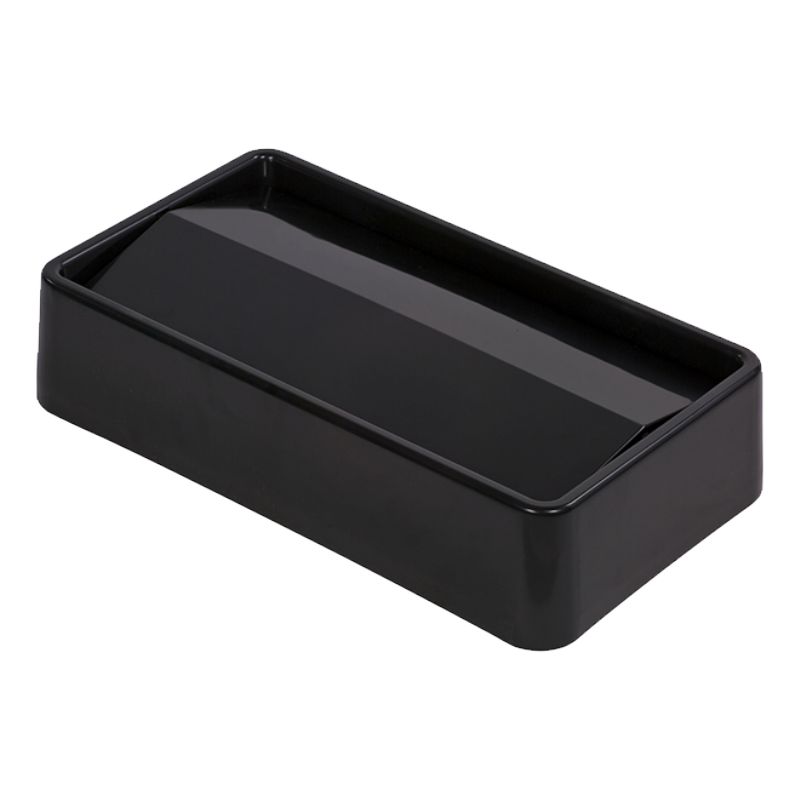 LID SWING TOP TRIMLINE RECT BLACK