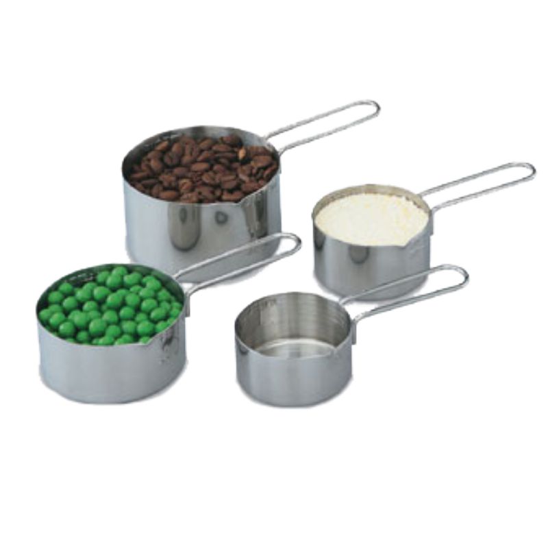 MEASURE CUP SET 4 PC W/HANDLE S/S