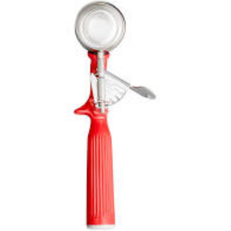 DISHER #24 S/S RED HANDLE 1.3 OZ
