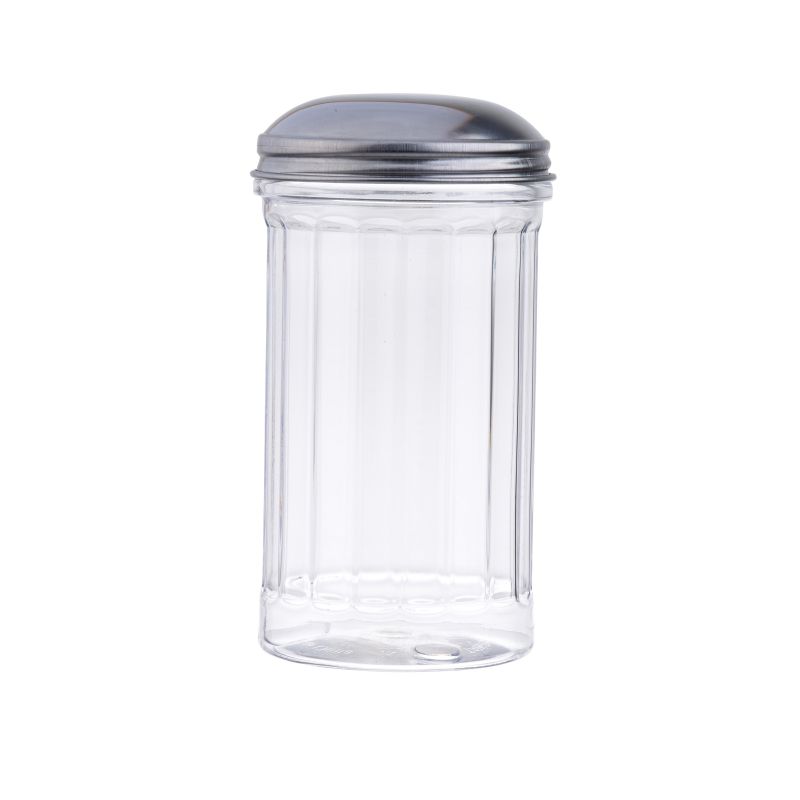 POURER SUGAR GLASS FLUTED 12 OZ