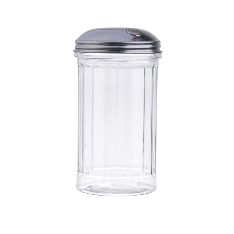 POURER SUGAR GLASS FLUTED 12 OZ
