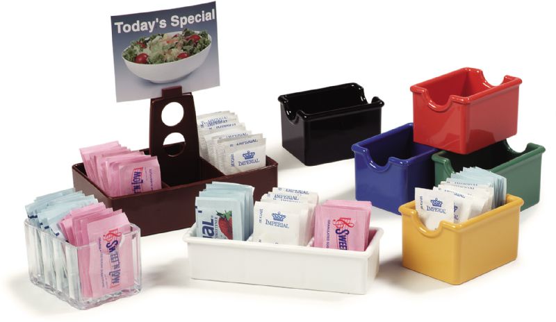 CADDY SUGAR PACKET PLASTIC BLACK