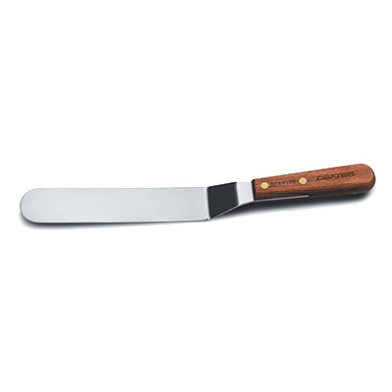 SPATULA BAKERS OFFSET WOOD HDL 10