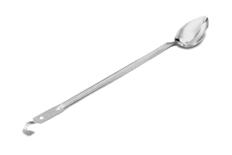 SPOON SOLID HOOKED HANDLE S/S 21" L