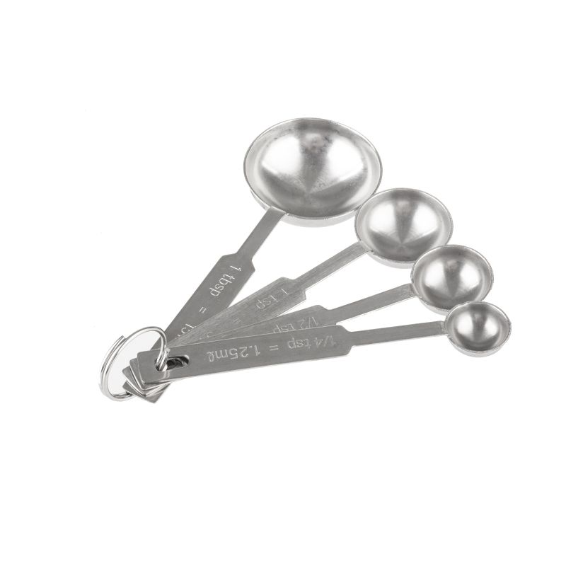 MEASURE SPOON SET 4 PC S/S HVY DUTY