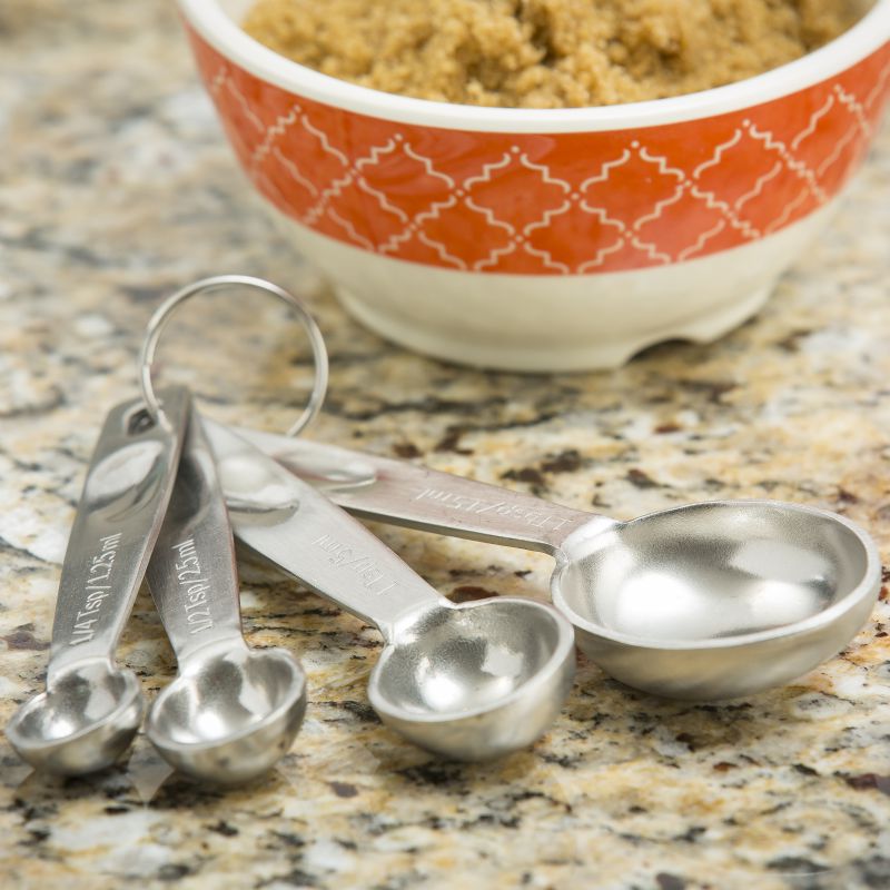MEASURE SPOON SET 4 PC S/S HVY DUTY
