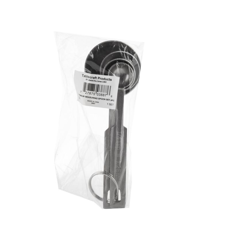 MEASURE SPOON SET 4 PC S/S HVY DUTY