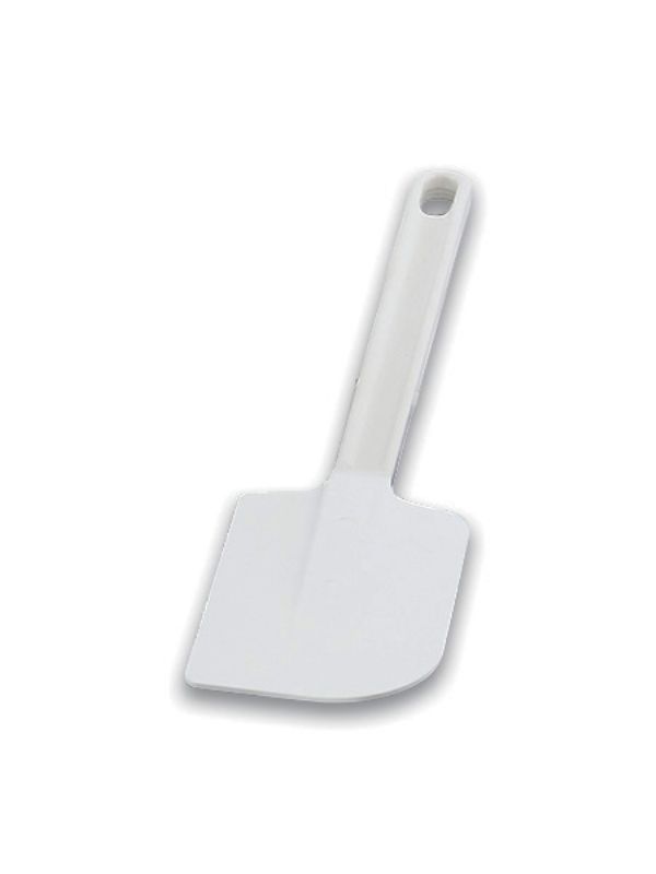 SPATULA*PLASTIC WHITE LOW TEMP 9 5/8