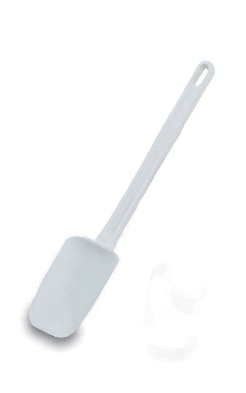 SPATULA*SPOON SHAPED WHITE 9.5