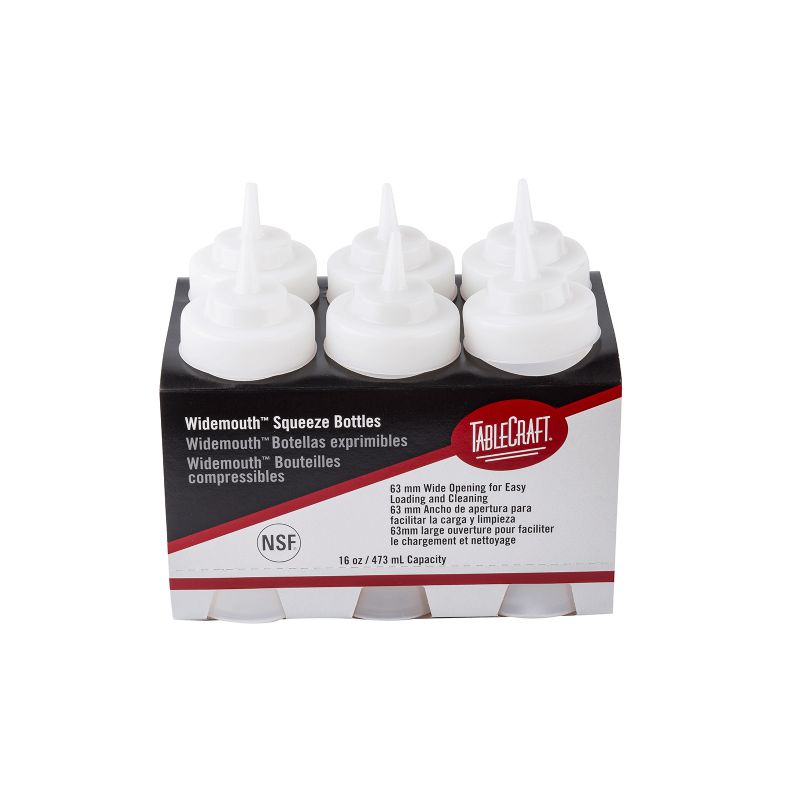 BOTTLE SQUEEZE WIDE MOUTH 16 OZ