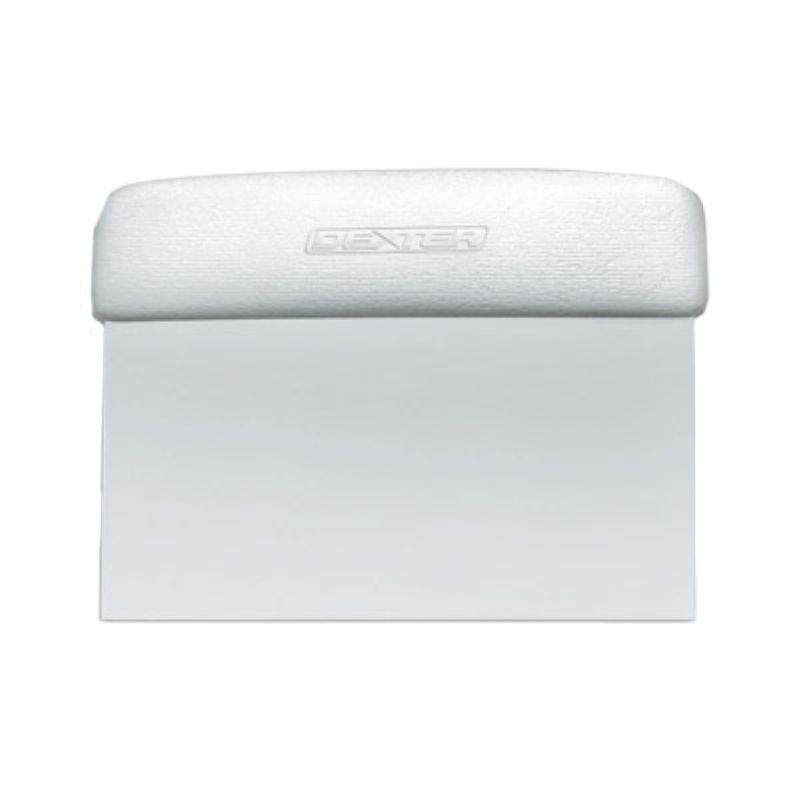 SCRAPER DOUGH CUTTER WHITE 6X3