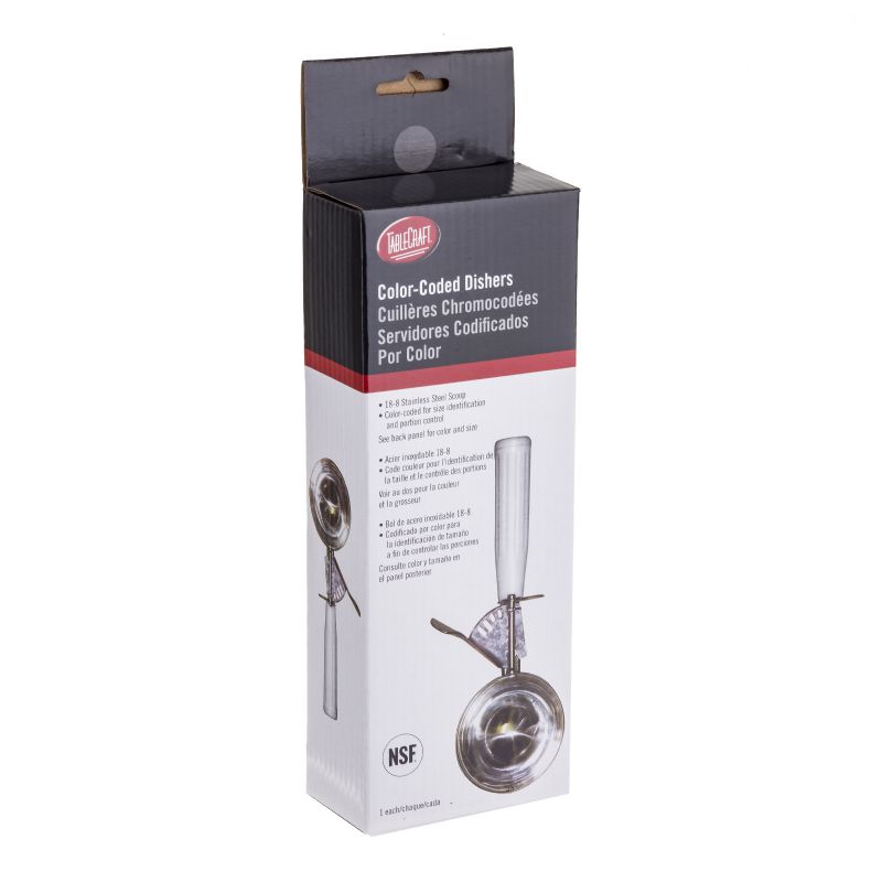 DISHER #8 S/S GRAY HANDLE 4 OZ