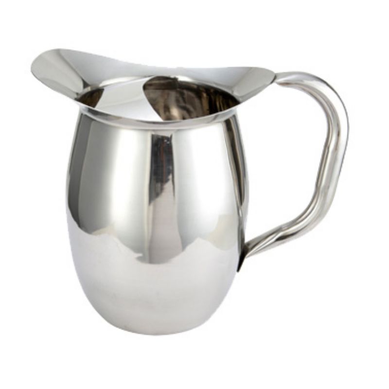 PITCHER BELL W/ICE CATCHER S/S 3 QT