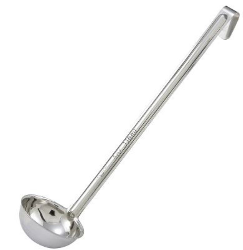 LADLE ONE-PIECE S/S 6 OZ 12.75"L