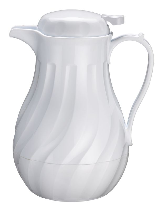 CARAFE WHITE SWIRL W/TAGS 64 OZ