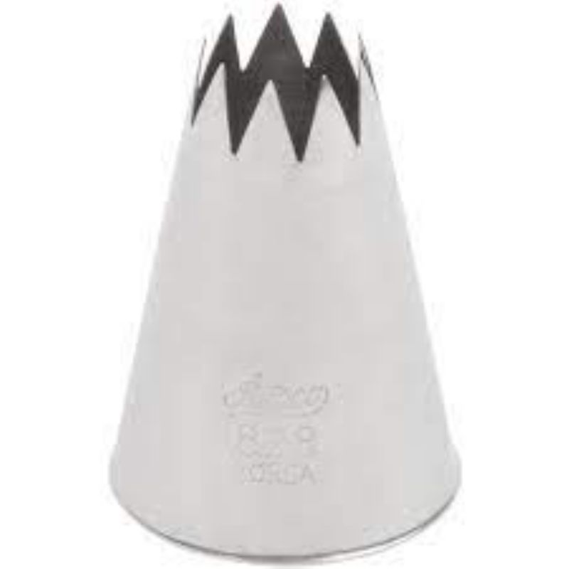 PASTRY TUBE STAR TIP S/S LG #8